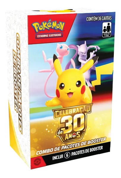 Combo De Boosters Pokémon 30 Anos Celebração